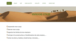 Desktop Screenshot of kine-gym.be