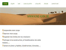Tablet Screenshot of kine-gym.be